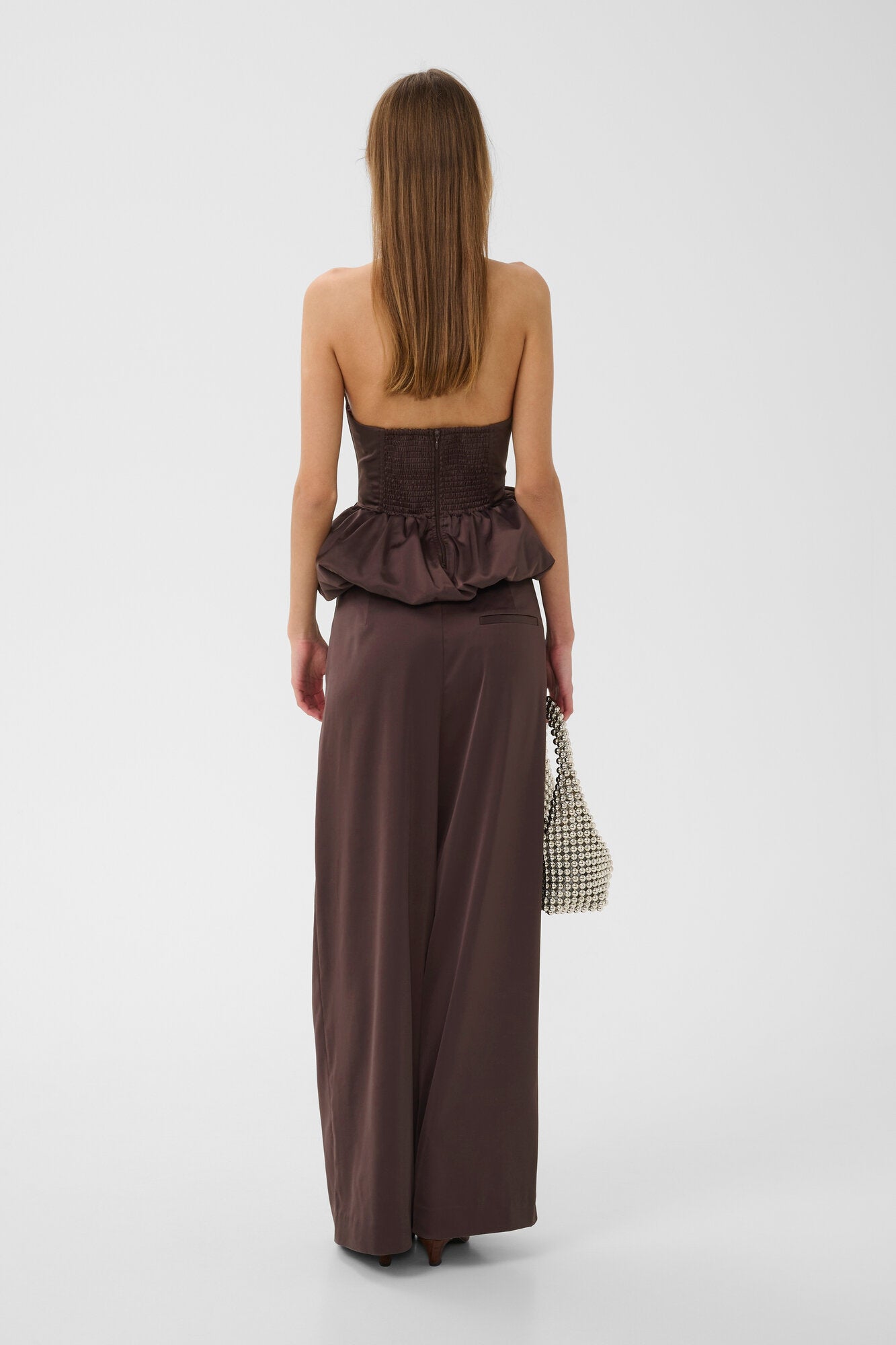 Zelva Corsage top – Deep Plum